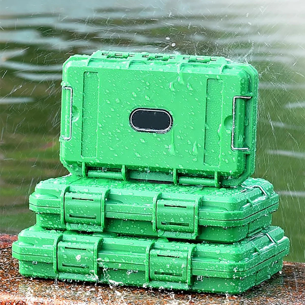 QuietVault: Airtight Phone Vault with pre-cut foam. Lockable, Shockproof.